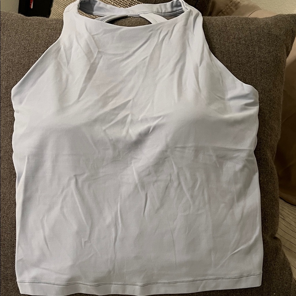 Athleta Light Blue Racerback Tank Top - Picture 3 of 3